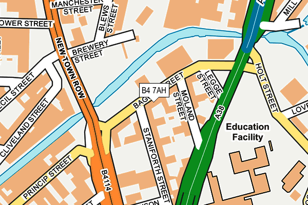 B4 7AH map - OS OpenMap – Local (Ordnance Survey) B4 7AH map - OS OpenMap – Local (Ordnance Survey)