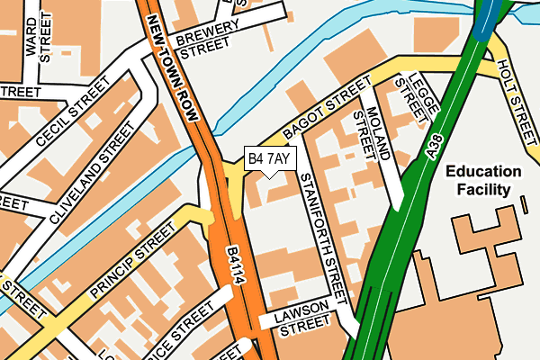 B4 7AY map - OS OpenMap – Local (Ordnance Survey) B4 7AY map - OS OpenMap – Local (Ordnance Survey)