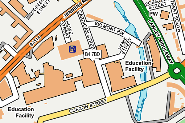 B4 7BD map - OS OpenMap – Local (Ordnance Survey) B4 7BD map - OS OpenMap – Local (Ordnance Survey)