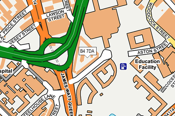 B4 7DA map - OS OpenMap – Local (Ordnance Survey) B4 7DA map - OS OpenMap – Local (Ordnance Survey)