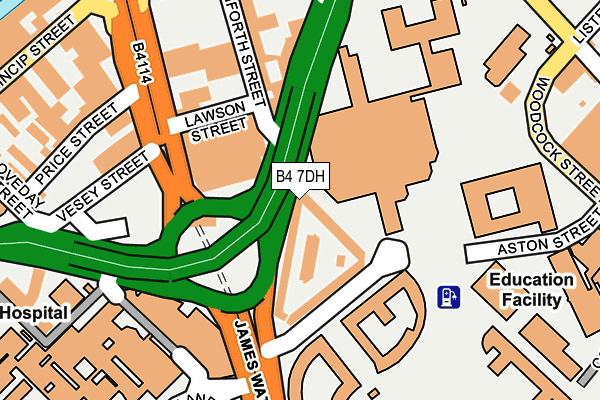 B4 7DH map - OS OpenMap – Local (Ordnance Survey) B4 7DH map - OS OpenMap – Local (Ordnance Survey)