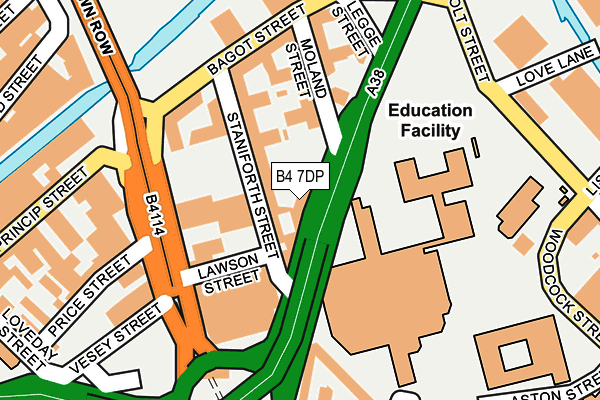 B4 7DP map - OS OpenMap – Local (Ordnance Survey) B4 7DP map - OS OpenMap – Local (Ordnance Survey)