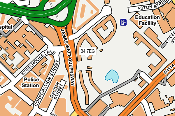 B4 7EG map - OS OpenMap – Local (Ordnance Survey) B4 7EG map - OS OpenMap – Local (Ordnance Survey)