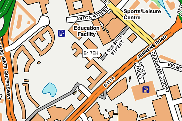 B4 7EH map - OS OpenMap – Local (Ordnance Survey) B4 7EH map - OS OpenMap – Local (Ordnance Survey)