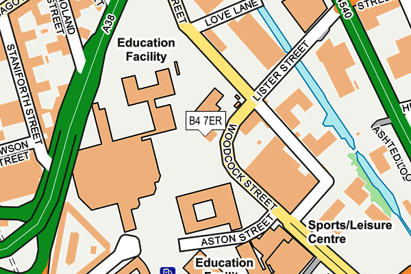 B4 7ER map - OS OpenMap – Local (Ordnance Survey) B4 7ER map - OS OpenMap – Local (Ordnance Survey)