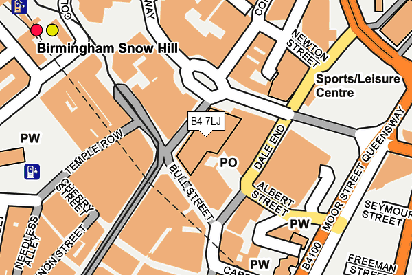 B4 7LJ map - OS OpenMap – Local (Ordnance Survey) B4 7LJ map - OS OpenMap – Local (Ordnance Survey)