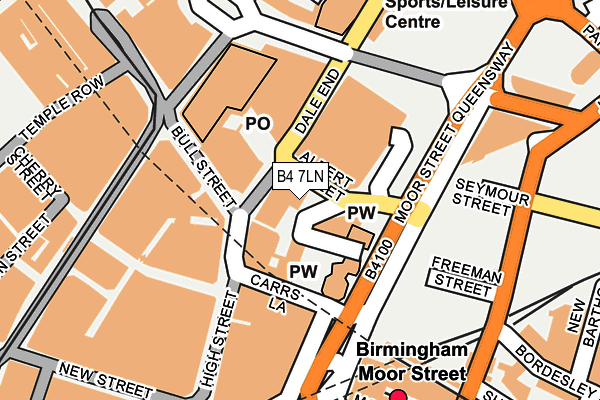 B4 7LN map - OS OpenMap – Local (Ordnance Survey) B4 7LN map - OS OpenMap – Local (Ordnance Survey)