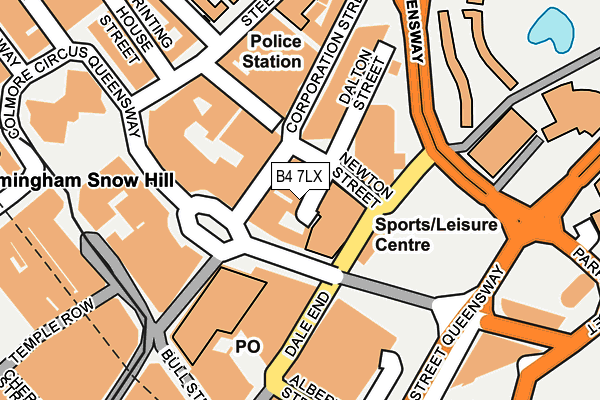 B4 7LX map - OS OpenMap – Local (Ordnance Survey) B4 7LX map - OS OpenMap – Local (Ordnance Survey)