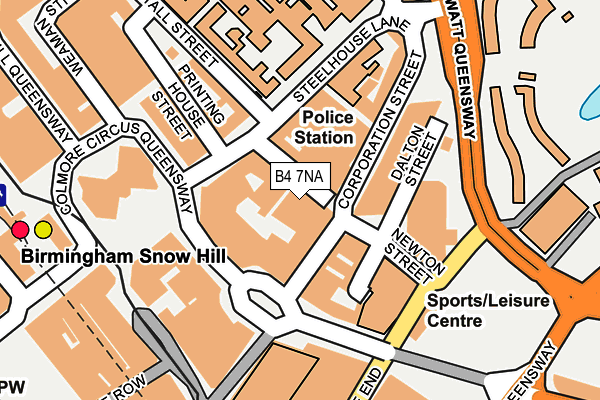 B4 7NA map - OS OpenMap – Local (Ordnance Survey) B4 7NA map - OS OpenMap – Local (Ordnance Survey)