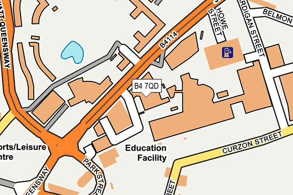 B4 7QD map - OS OpenMap – Local (Ordnance Survey) B4 7QD map - OS OpenMap – Local (Ordnance Survey)