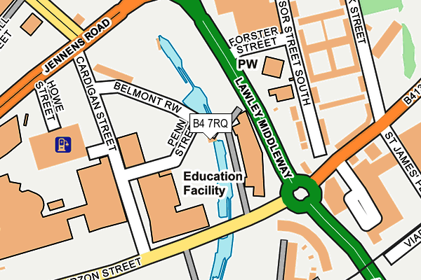 B4 7RQ map - OS OpenMap – Local (Ordnance Survey) B4 7RQ map - OS OpenMap – Local (Ordnance Survey)