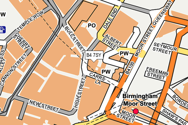 B4 7SY map - OS OpenMap – Local (Ordnance Survey) B4 7SY map - OS OpenMap – Local (Ordnance Survey)