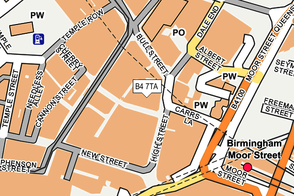 B4 7TA map - OS OpenMap – Local (Ordnance Survey) B4 7TA map - OS OpenMap – Local (Ordnance Survey)