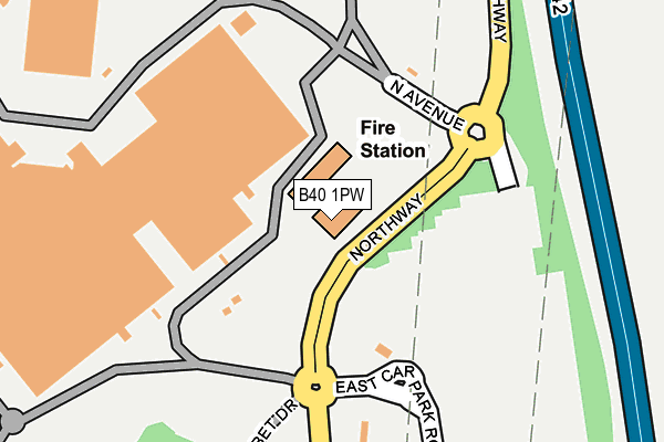 B40 1PW map - OS OpenMap – Local (Ordnance Survey) B40 1PW map - OS OpenMap – Local (Ordnance Survey)