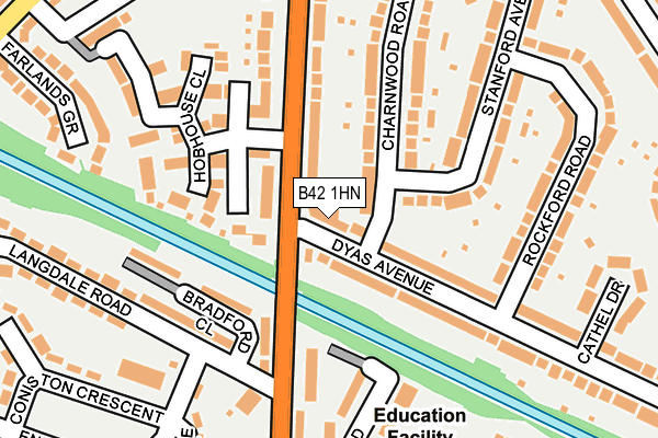 B42 1HN map - OS OpenMap – Local (Ordnance Survey) B42 1HN map - OS OpenMap – Local (Ordnance Survey)