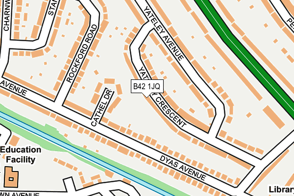 B42 1JQ map - OS OpenMap – Local (Ordnance Survey) B42 1JQ map - OS OpenMap – Local (Ordnance Survey)