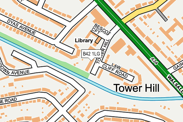 B42 1LG map - OS OpenMap – Local (Ordnance Survey) B42 1LG map - OS OpenMap – Local (Ordnance Survey)