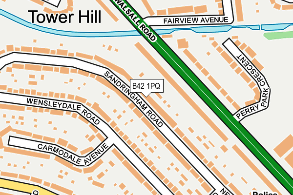 B42 1PQ map - OS OpenMap – Local (Ordnance Survey) B42 1PQ map - OS OpenMap – Local (Ordnance Survey)