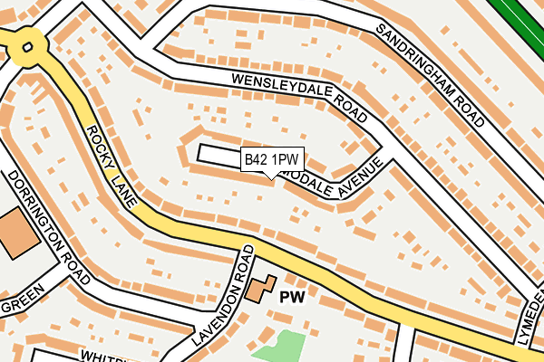 B42 1PW map - OS OpenMap – Local (Ordnance Survey) B42 1PW map - OS OpenMap – Local (Ordnance Survey)