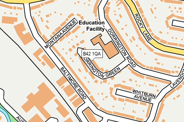 B42 1QA map - OS OpenMap – Local (Ordnance Survey) B42 1QA map - OS OpenMap – Local (Ordnance Survey)