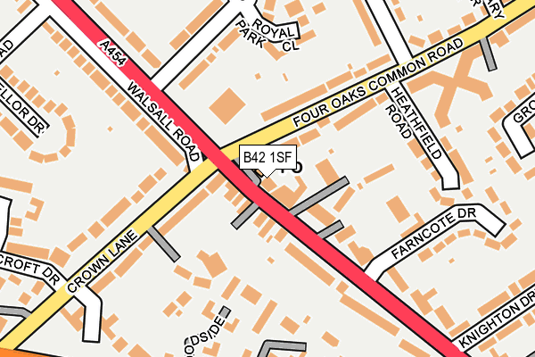 B42 1SF map - OS OpenMap – Local (Ordnance Survey) B42 1SF map - OS OpenMap – Local (Ordnance Survey)