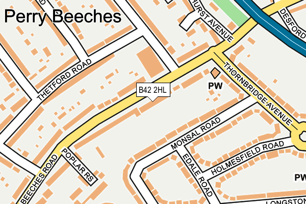 B42 2HL map - OS OpenMap – Local (Ordnance Survey) B42 2HL map - OS OpenMap – Local (Ordnance Survey)
