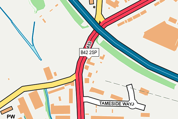 B42 2SP map - OS OpenMap – Local (Ordnance Survey)