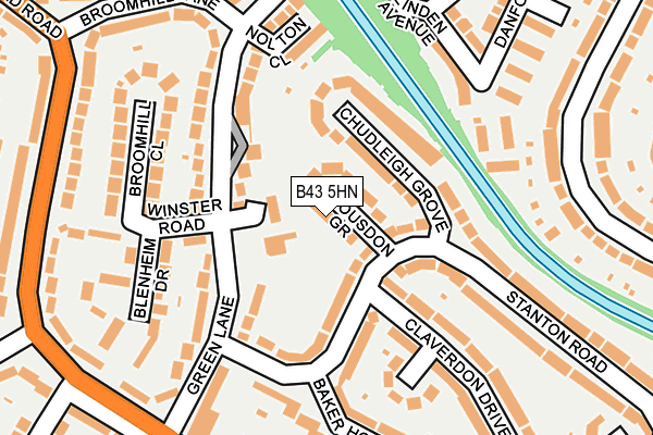 B43 5HN map - OS OpenMap – Local (Ordnance Survey) B43 5HN map - OS OpenMap – Local (Ordnance Survey)
