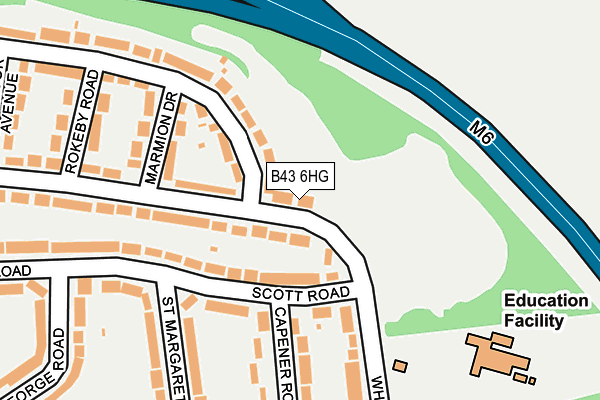 B43 6HG map - OS OpenMap – Local (Ordnance Survey) B43 6HG map - OS OpenMap – Local (Ordnance Survey)