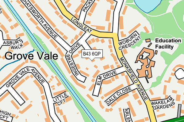 B43 6QP map - OS OpenMap – Local (Ordnance Survey) B43 6QP map - OS OpenMap – Local (Ordnance Survey)