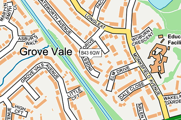 B43 6QW map - OS OpenMap – Local (Ordnance Survey) B43 6QW map - OS OpenMap – Local (Ordnance Survey)