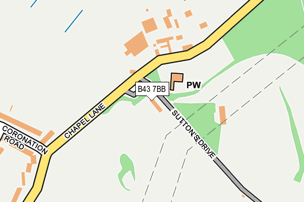B43 7BB map - OS OpenMap – Local (Ordnance Survey) B43 7BB map - OS OpenMap – Local (Ordnance Survey)