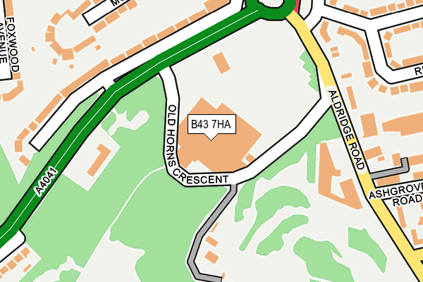 B43 7HA map - OS OpenMap – Local (Ordnance Survey) B43 7HA map - OS OpenMap – Local (Ordnance Survey)