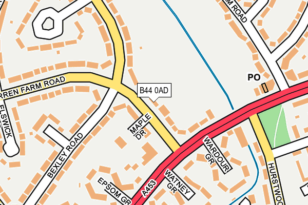 B44 0AD map - OS OpenMap – Local (Ordnance Survey) B44 0AD map - OS OpenMap – Local (Ordnance Survey)