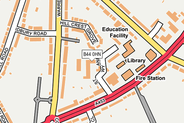 B44 0HN map - OS OpenMap – Local (Ordnance Survey) B44 0HN map - OS OpenMap – Local (Ordnance Survey)
