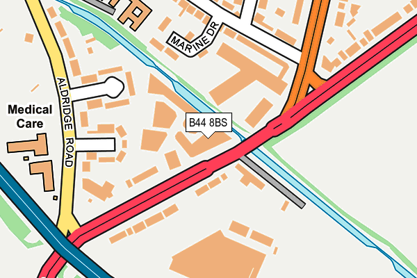 B44 8BS map - OS OpenMap – Local (Ordnance Survey) B44 8BS map - OS OpenMap – Local (Ordnance Survey)