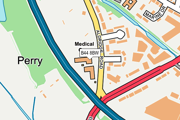 B44 8BW map - OS OpenMap – Local (Ordnance Survey) B44 8BW map - OS OpenMap – Local (Ordnance Survey)