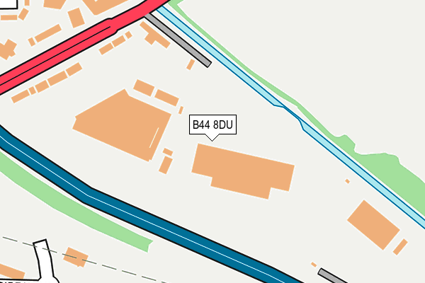B44 8DU map - OS OpenMap – Local (Ordnance Survey)