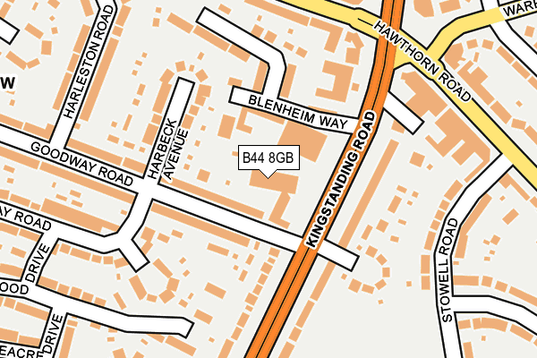 B44 8GB map - OS OpenMap – Local (Ordnance Survey) B44 8GB map - OS OpenMap – Local (Ordnance Survey)