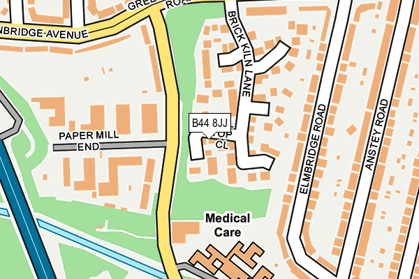 B44 8JJ map - OS OpenMap – Local (Ordnance Survey) B44 8JJ map - OS OpenMap – Local (Ordnance Survey)
