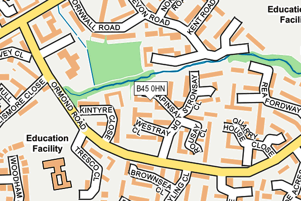 B45 0HN map - OS OpenMap – Local (Ordnance Survey) B45 0HN map - OS OpenMap – Local (Ordnance Survey)