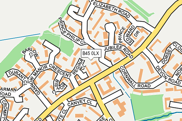 B45 0LX map - OS OpenMap – Local (Ordnance Survey) B45 0LX map - OS OpenMap – Local (Ordnance Survey)