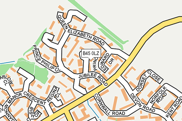 B45 0LZ map - OS OpenMap – Local (Ordnance Survey) B45 0LZ map - OS OpenMap – Local (Ordnance Survey)