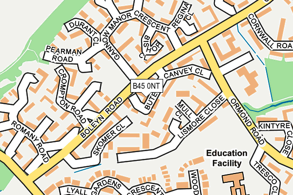 B45 0NT map - OS OpenMap – Local (Ordnance Survey) B45 0NT map - OS OpenMap – Local (Ordnance Survey)