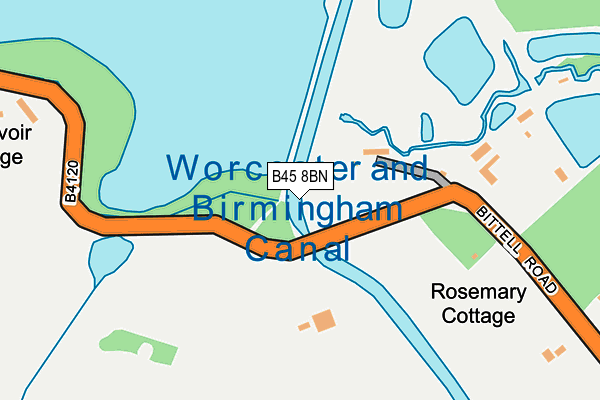 B45 8BN map - OS OpenMap – Local (Ordnance Survey) B45 8BN map - OS OpenMap – Local (Ordnance Survey)