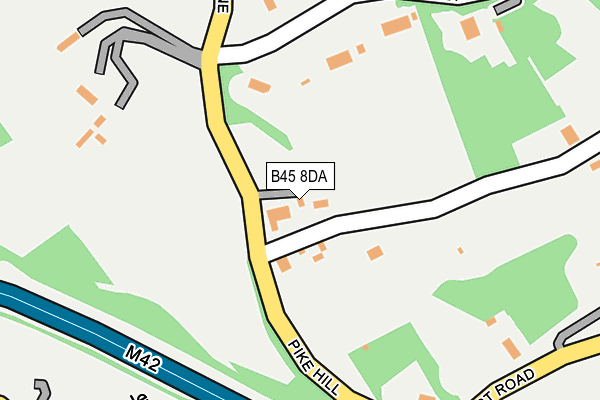 B45 8DA map - OS OpenMap – Local (Ordnance Survey) B45 8DA map - OS OpenMap – Local (Ordnance Survey)