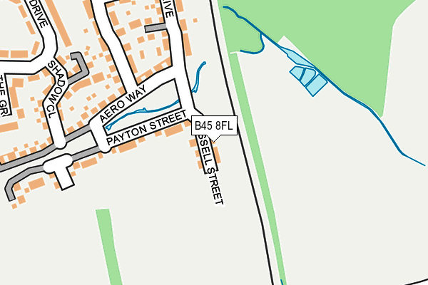 B45 8FL map - OS OpenMap – Local (Ordnance Survey) B45 8FL map - OS OpenMap – Local (Ordnance Survey)