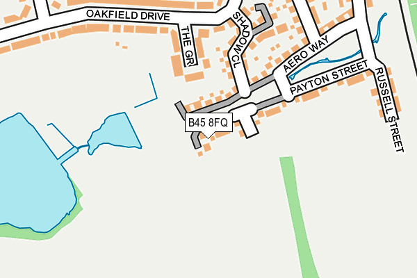 B45 8FQ map - OS OpenMap – Local (Ordnance Survey) B45 8FQ map - OS OpenMap – Local (Ordnance Survey)
