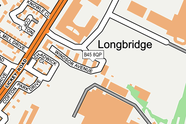 B45 8QP map - OS OpenMap – Local (Ordnance Survey) B45 8QP map - OS OpenMap – Local (Ordnance Survey)