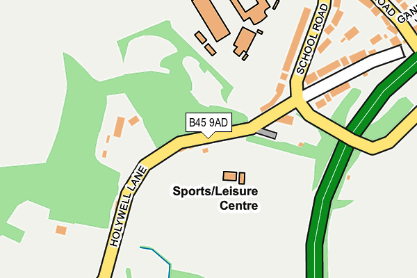 B45 9AD map - OS OpenMap – Local (Ordnance Survey) B45 9AD map - OS OpenMap – Local (Ordnance Survey)